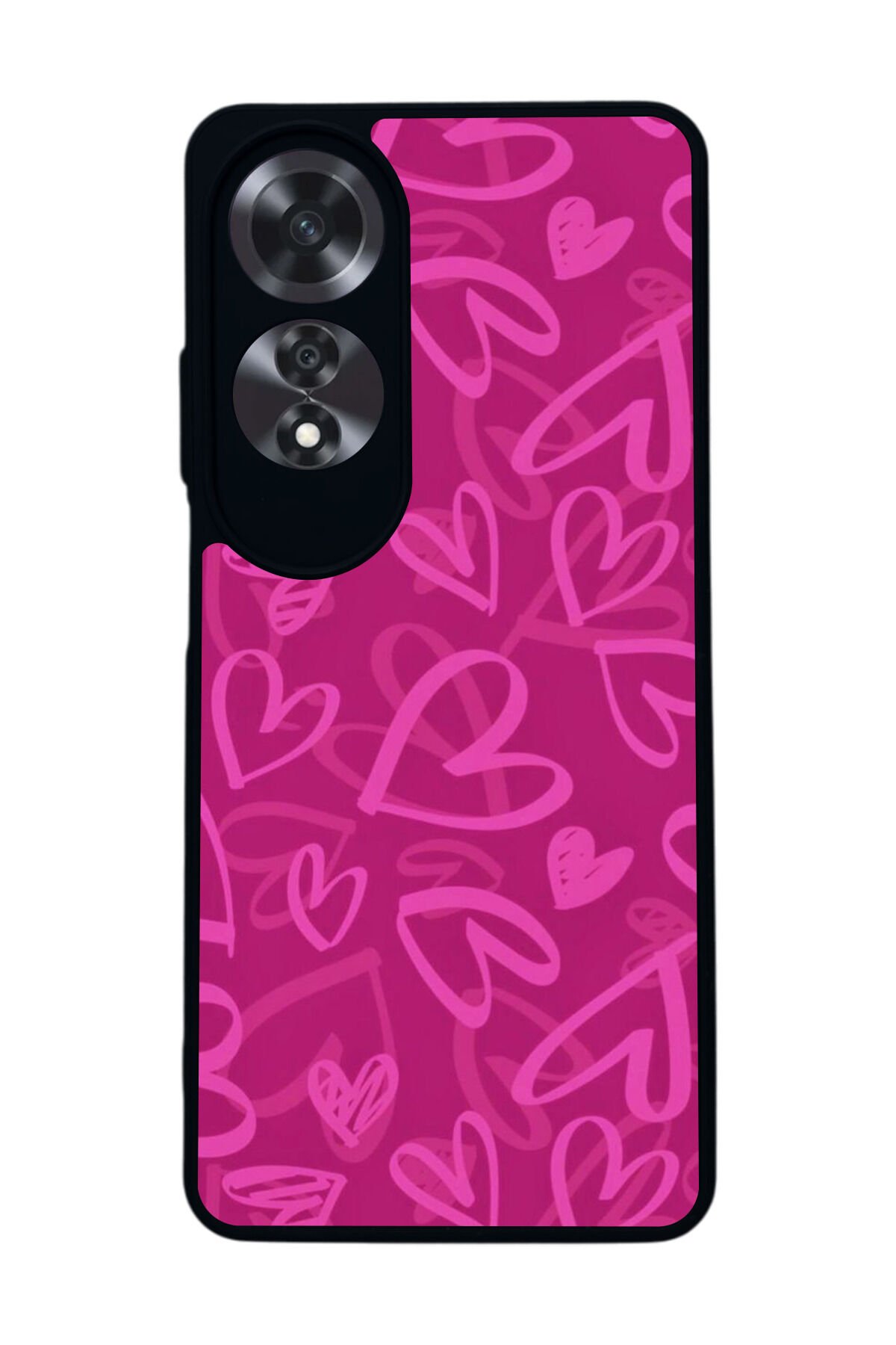 Oppo A60 Mat Siyah uyumlu Kılıf – Yumuşak Silikon, Koruyucu, Şok Emici Kapak