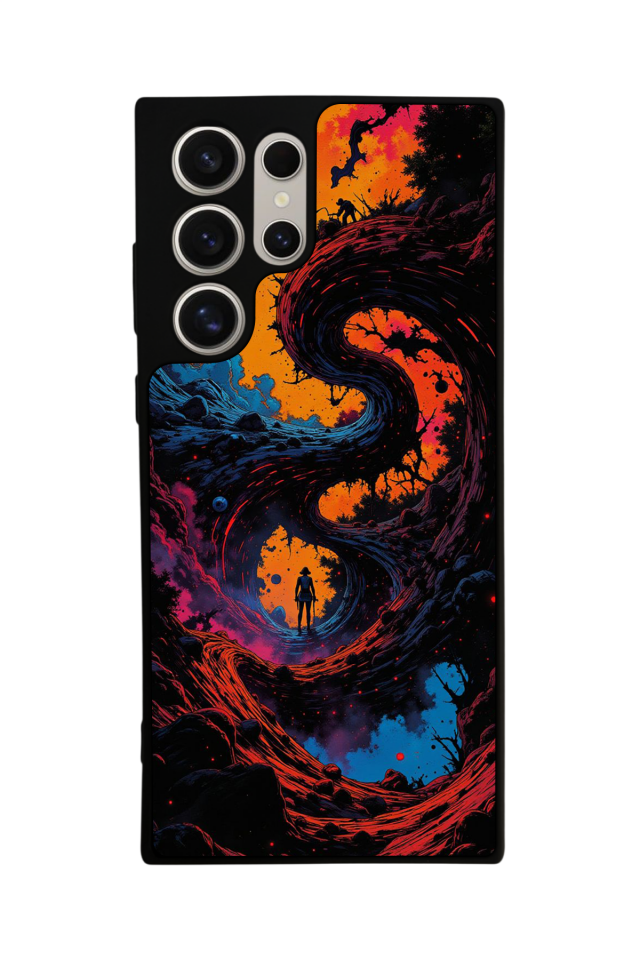 Samsung Galaxy S22 Ultra Uyumlu Abstract Tasarımlı Glossy Premium Kılıf