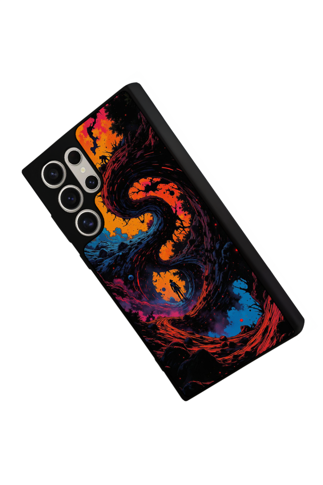 Samsung Galaxy S22 Ultra Uyumlu Abstract Tasarımlı Glossy Premium Kılıf