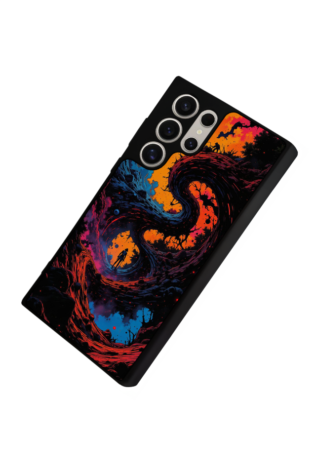 Samsung Galaxy S22 Ultra Uyumlu Abstract Tasarımlı Glossy Premium Kılıf