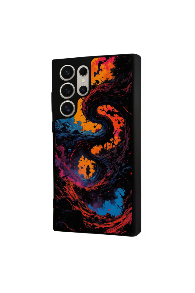 Samsung Galaxy S22 Ultra Uyumlu Abstract Tasarımlı Glossy Premium Kılıf