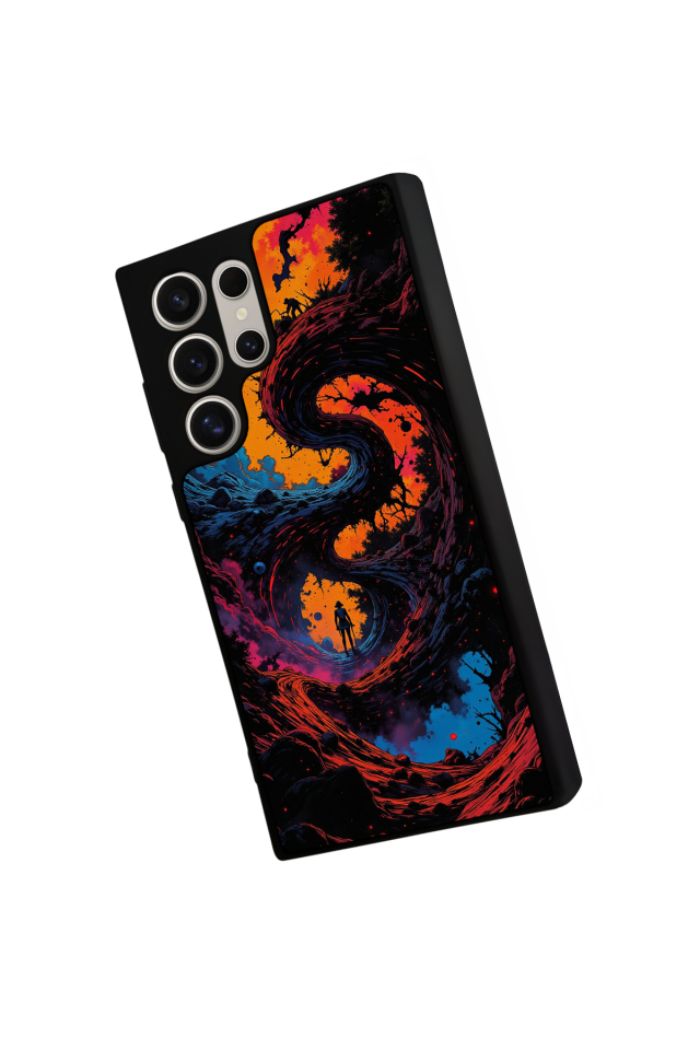 Samsung Galaxy S22 Ultra Uyumlu Abstract Tasarımlı Glossy Premium Kılıf