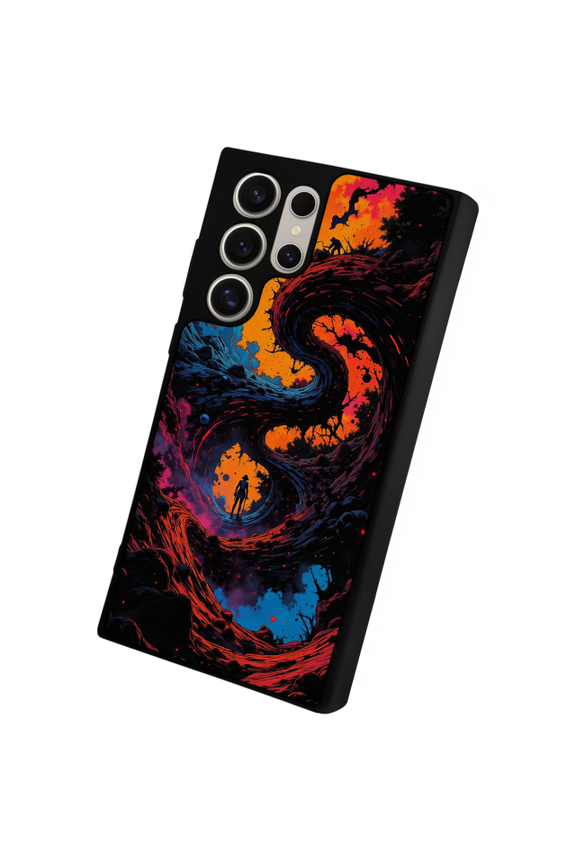 Samsung Galaxy S22 Ultra Uyumlu Abstract Tasarımlı Glossy Premium Kılıf