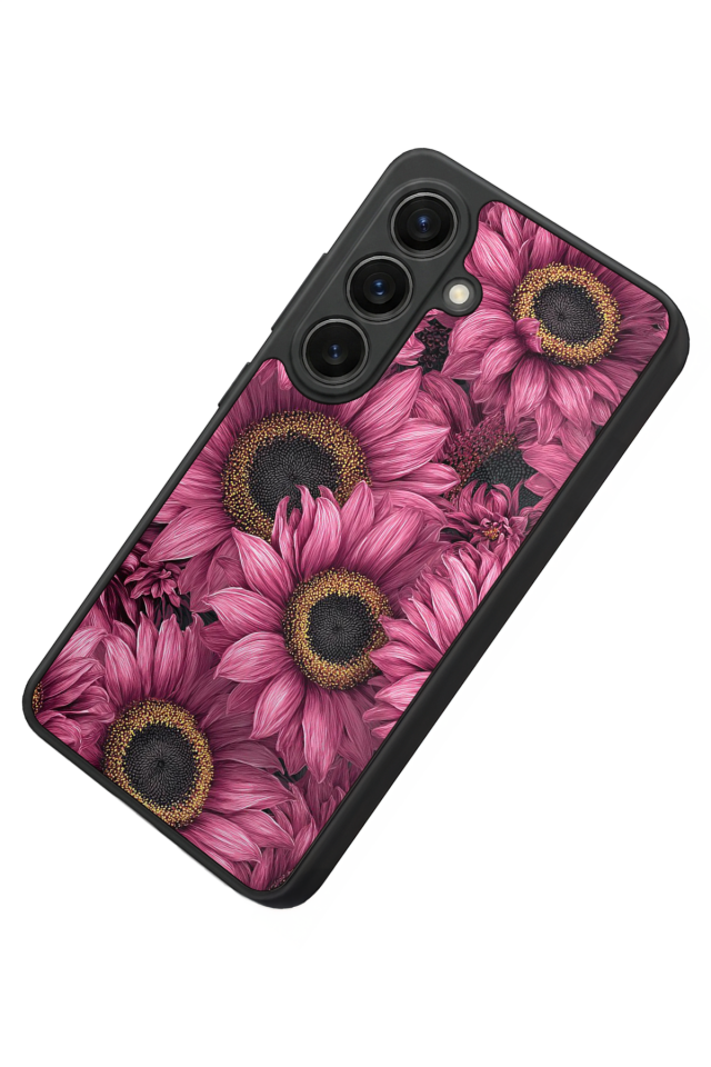 Samsung Galaxy S26 Uyumlu Cicek Tasarımlı Glossy Premium Kılıf