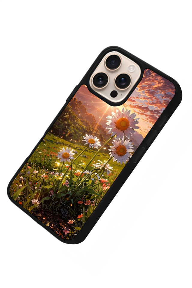 iPhone 14 Pro Max Uyumlu Cicek Tasarımlı Glossy Premium Kılıf