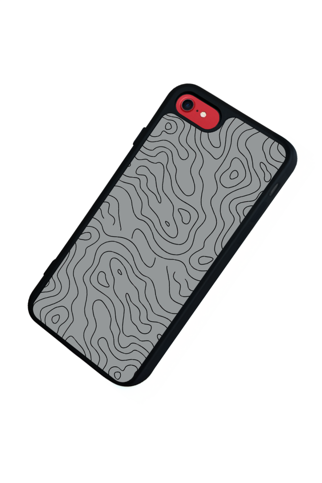 iPhone 7 Uyumlu Çizgi Sanatı Tasarımlı Glossy Premium Kılıf