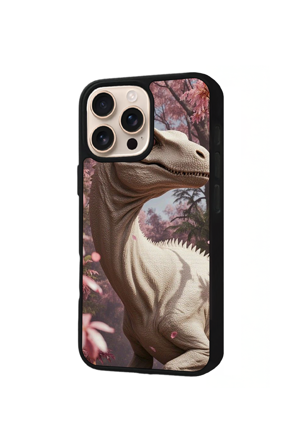 iPhone 15 Pro Max Uyumlu Dinazor Tasarımlı Glossy Premium Kılıf