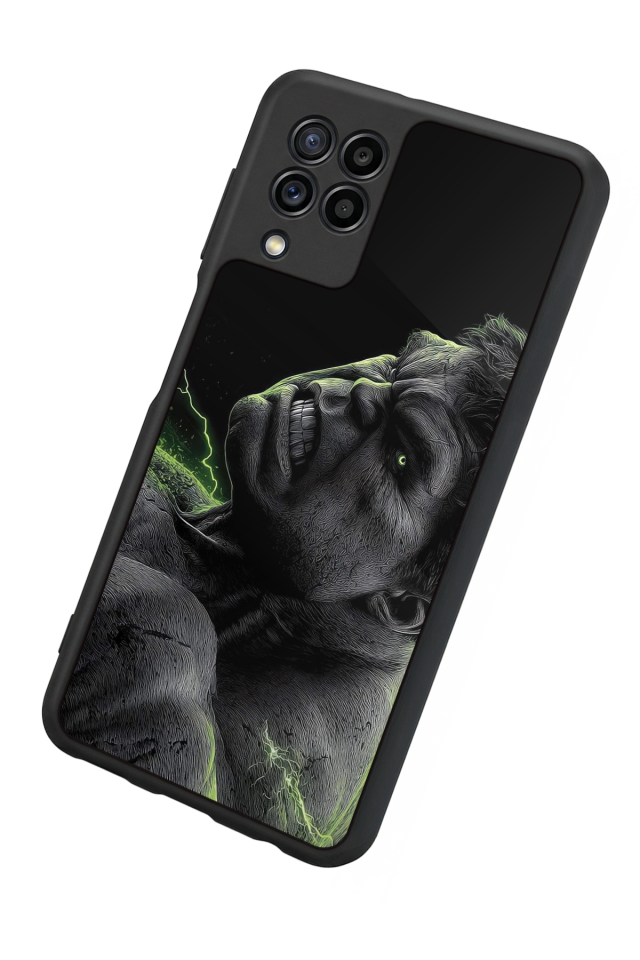 Samsung Galaxy M22 Uyumlu Hulk Tasarımlı Glossy Premium Kılıf