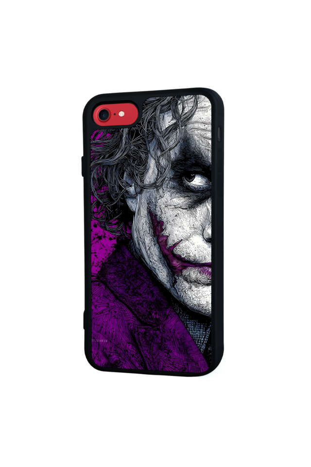 iPhone SE Uyumlu Joker Tasarımlı Glossy Premium Kılıf