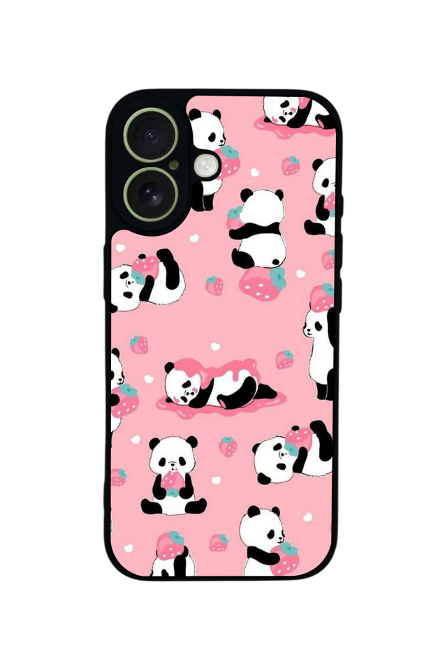 iPhone 17 Uyumlu Panda Tasarımlı Glossy Premium Kılıf