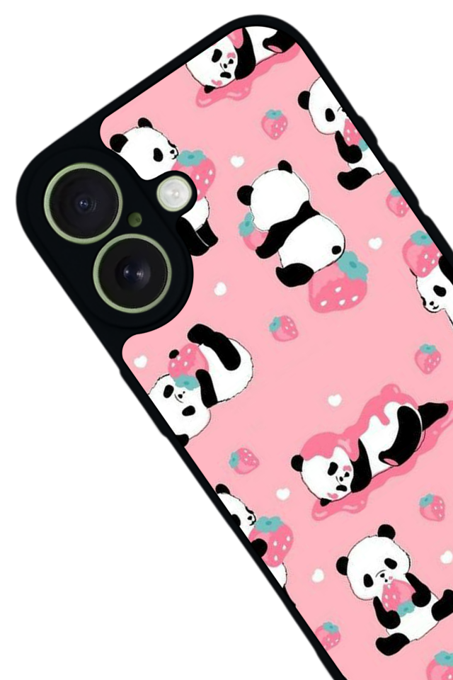 iPhone 17 Uyumlu Panda Tasarımlı Glossy Premium Kılıf