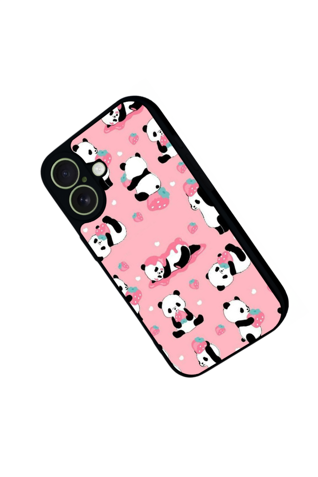iPhone 17 Uyumlu Panda Tasarımlı Glossy Premium Kılıf