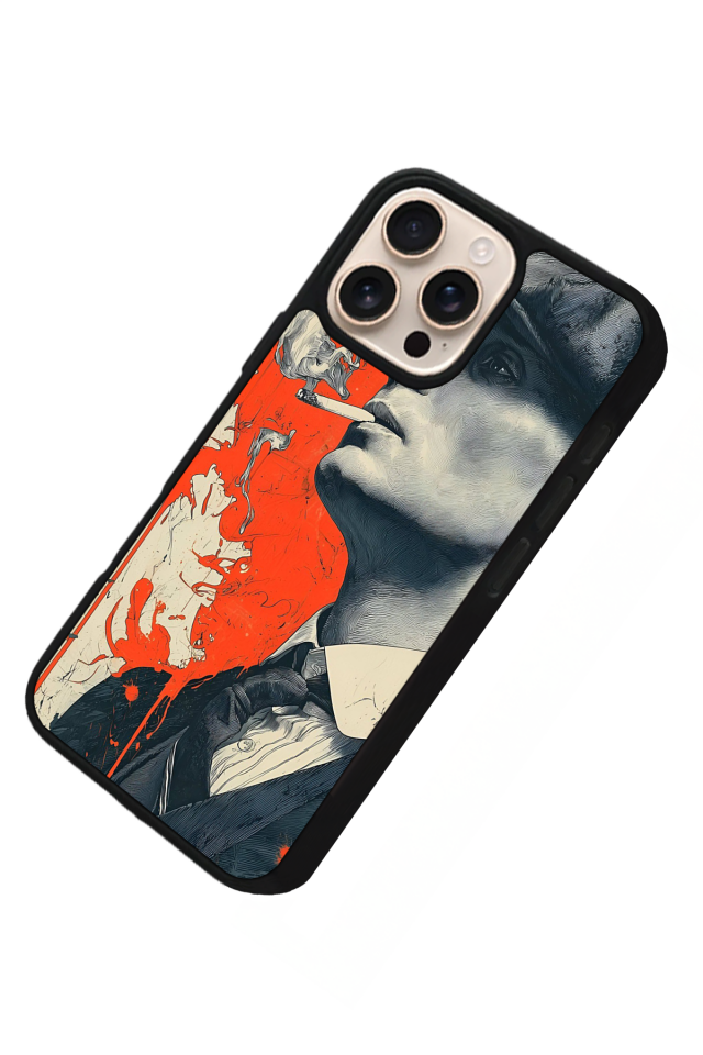 iPhone 15 Pro Max Uyumlu Peaky Blinders Tasarımlı Glossy Premium Kılıf