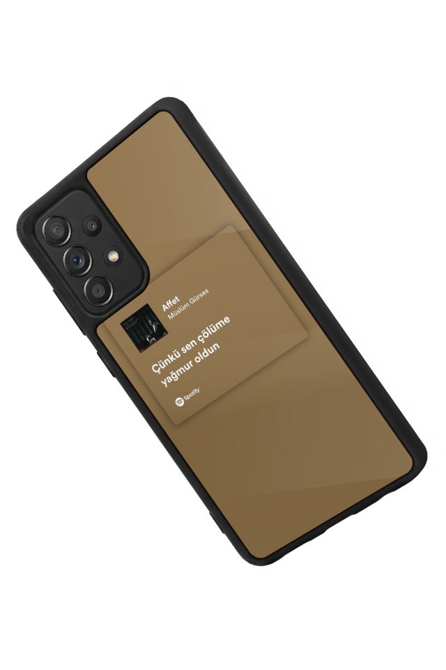Samsung Galaxy A72 Uyumlu Sarki Sozleri Tasarımlı Glossy Premium Kılıf