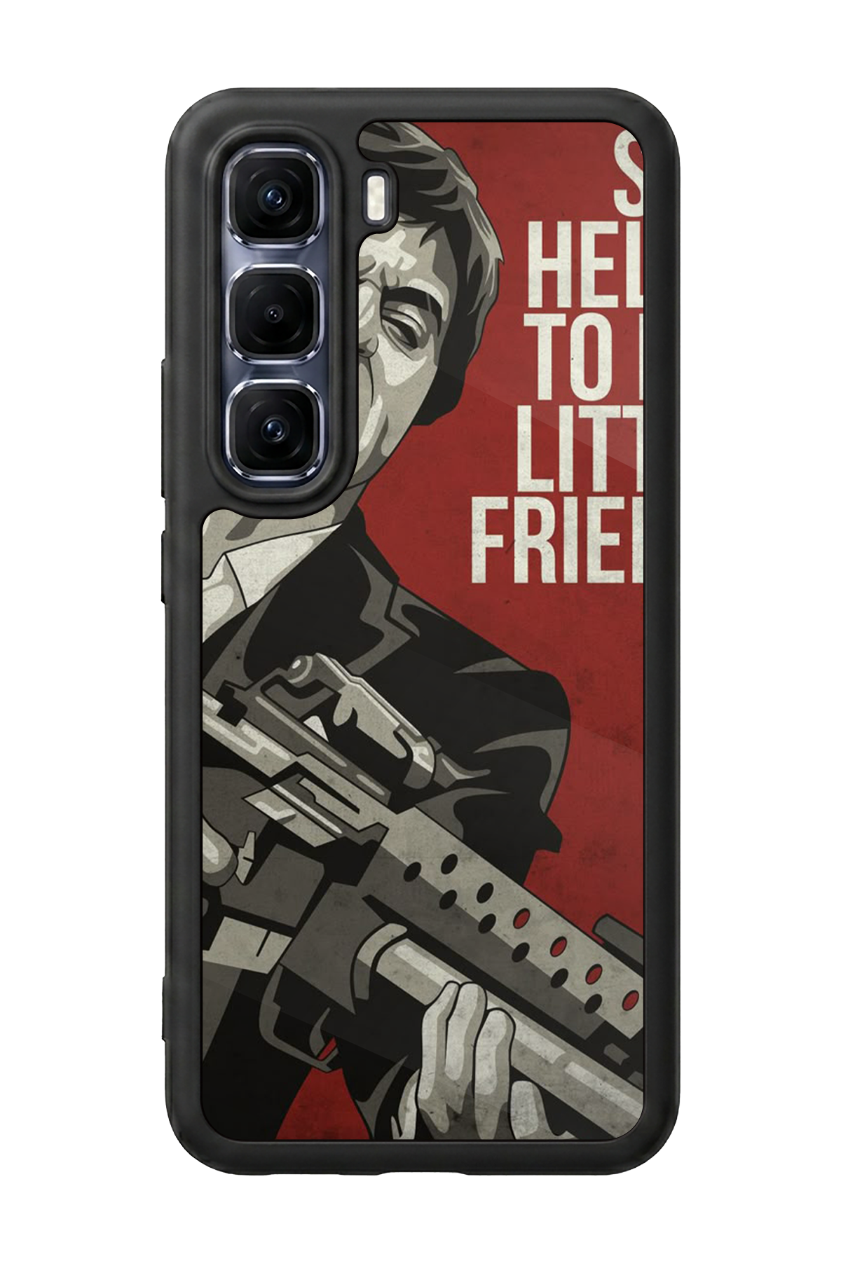 Infinix Hot 60 Pro Plus Uyumlu Scarface Tasarımlı Glossy Premium Kılıf