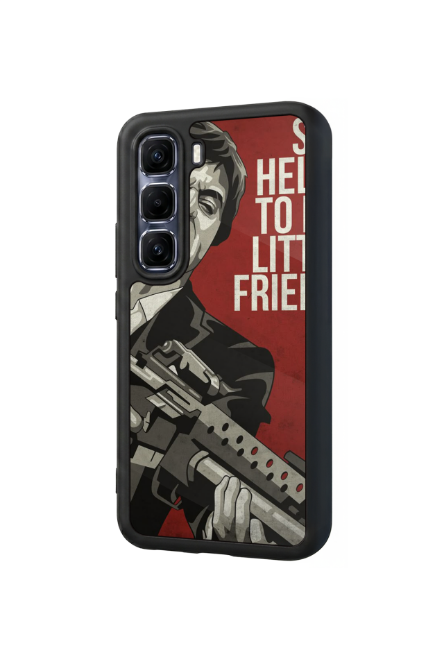 Infinix Hot 60 Pro Plus Uyumlu Scarface Tasarımlı Glossy Premium Kılıf