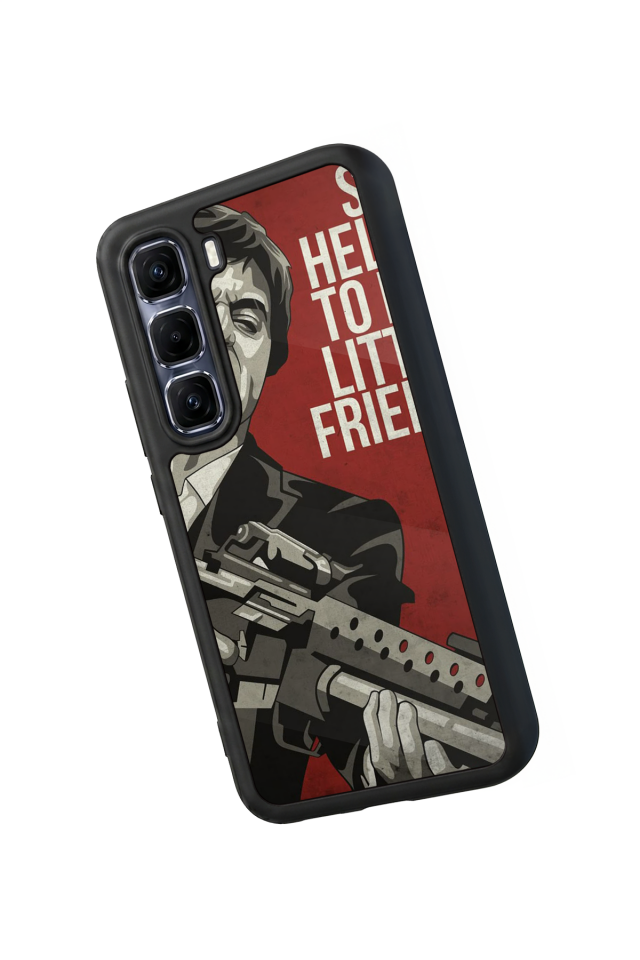 Infinix Hot 60 Pro Plus Uyumlu Scarface Tasarımlı Glossy Premium Kılıf