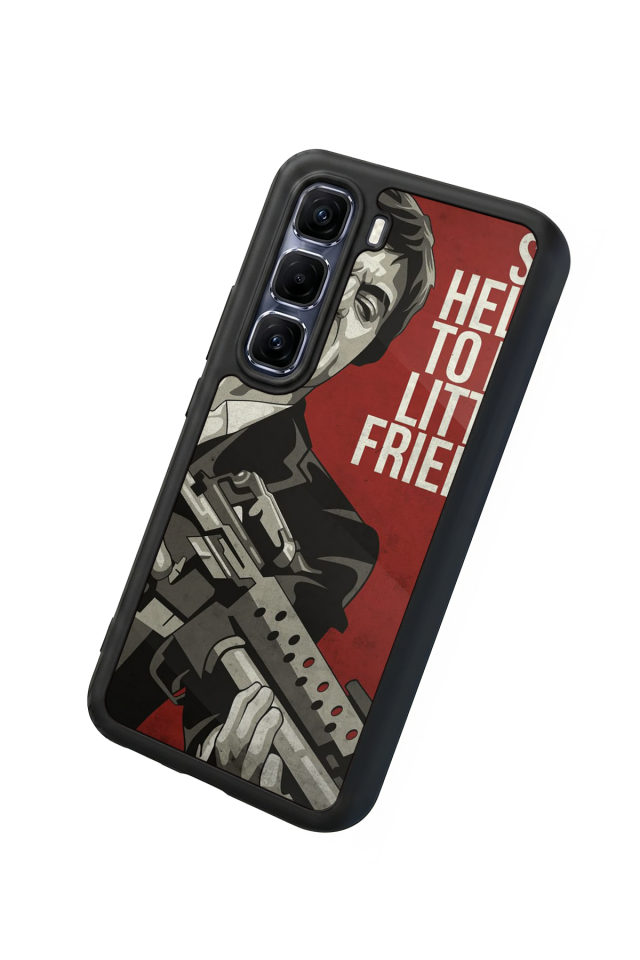 Infinix Hot 60 Pro Plus Uyumlu Scarface Tasarımlı Glossy Premium Kılıf