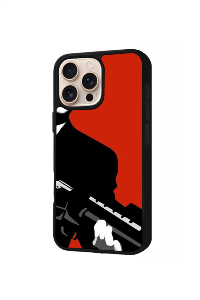iPhone 16 Pro Uyumlu Scarface Tasarımlı Glossy Premium Kılıf