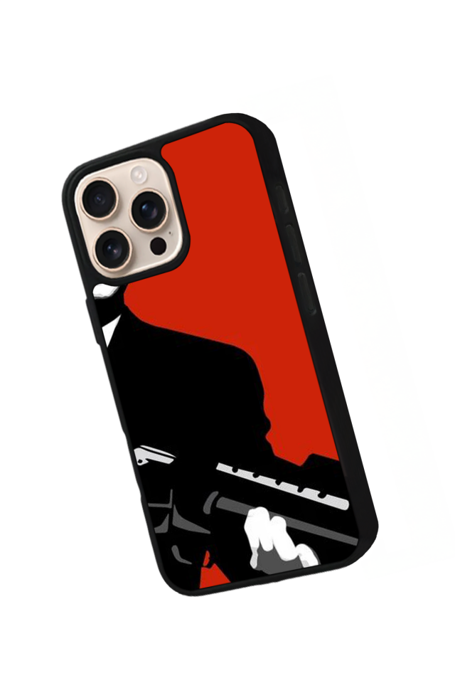 iPhone 16 Pro Uyumlu Scarface Tasarımlı Glossy Premium Kılıf
