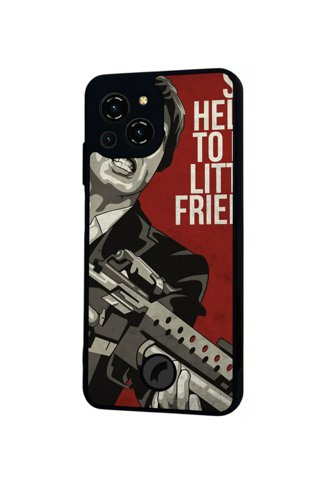 Reeder S23 Pro Max Uyumlu Scarface Tasarımlı Glossy Premium Kılıf