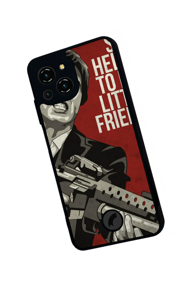 Reeder S23 Pro Max Uyumlu Scarface Tasarımlı Glossy Premium Kılıf