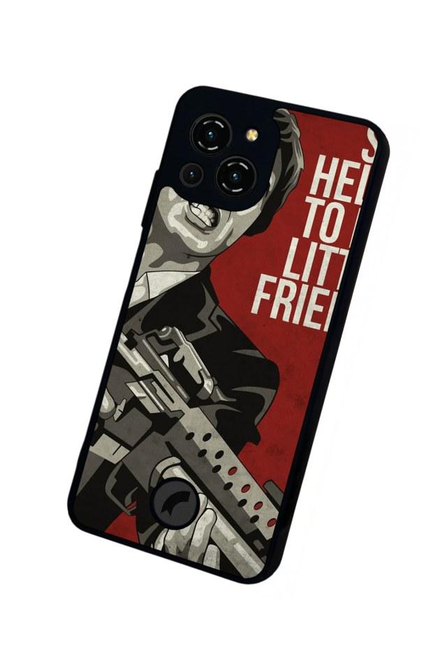 Reeder S23 Pro Max Uyumlu Scarface Tasarımlı Glossy Premium Kılıf