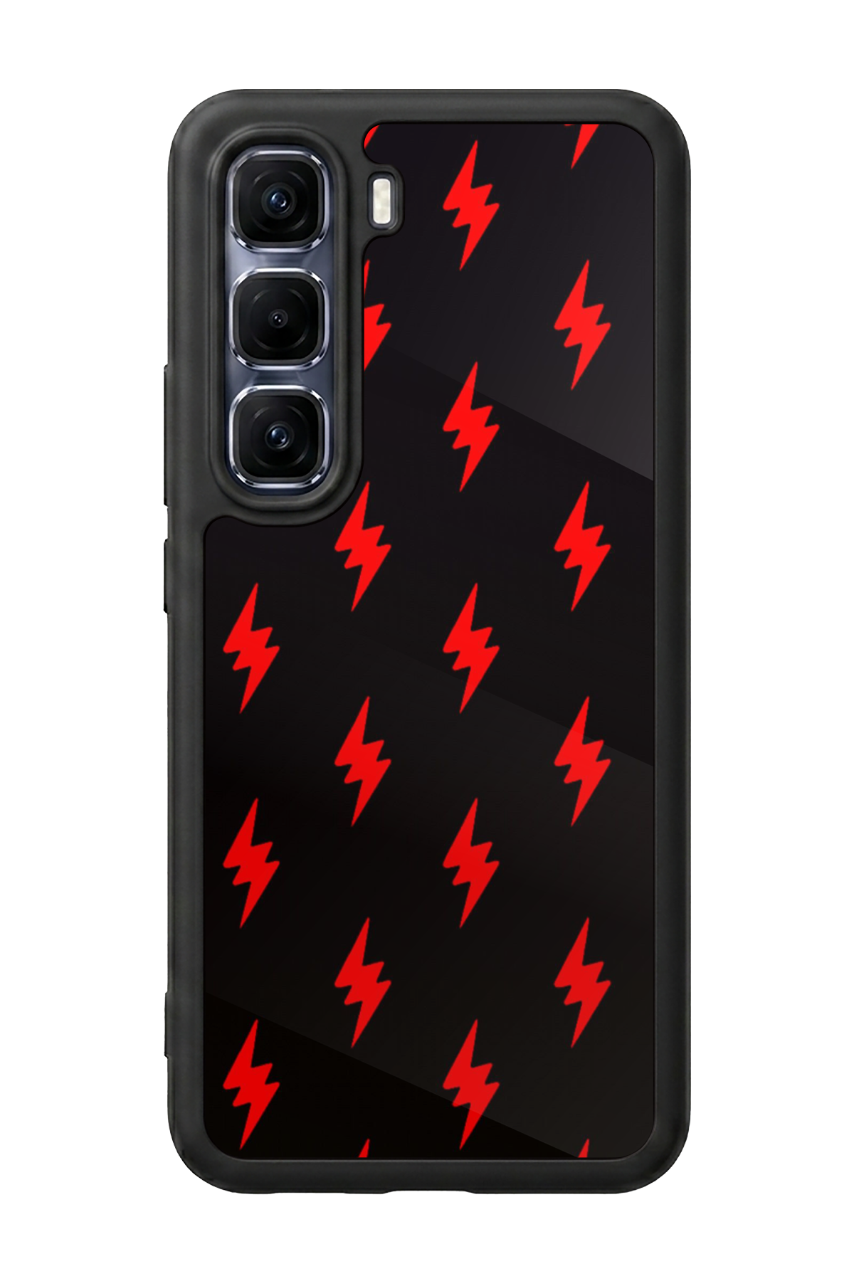 Infinix Hot 60 Pro Plus Uyumlu Simsek Tasarımlı Glossy Premium Kılıf