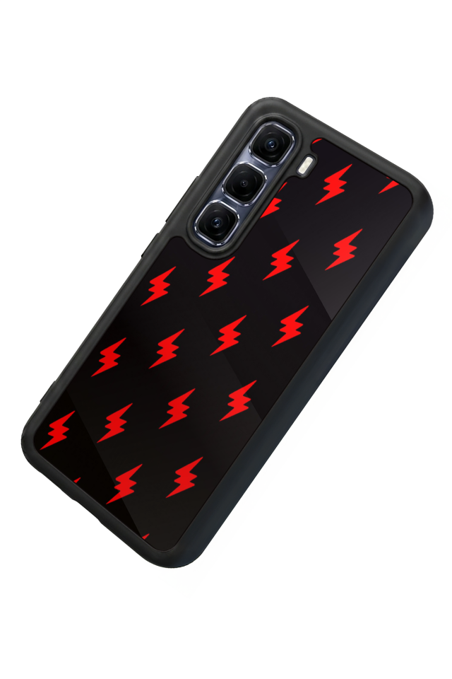 Infinix Hot 60 Pro Plus Uyumlu Simsek Tasarımlı Glossy Premium Kılıf