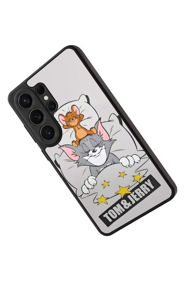 Samsung Galaxy S26 Ultra Uyumlu Tom And Jerry Tasarımlı Glossy Premium Kılıf