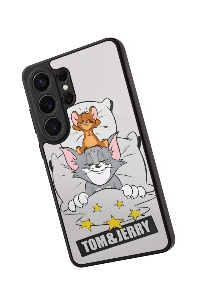 Samsung Galaxy S26 Ultra Uyumlu Tom And Jerry Tasarımlı Glossy Premium Kılıf