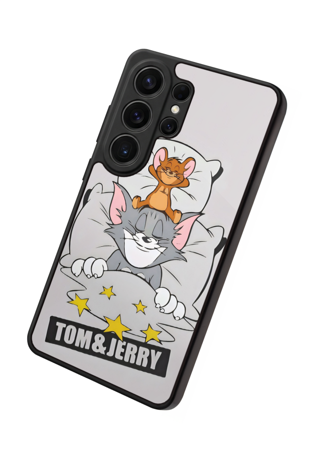 Samsung Galaxy S26 Ultra Uyumlu Tom And Jerry Tasarımlı Glossy Premium Kılıf