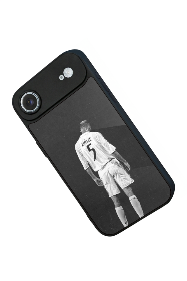 iPhone 17 Air Uyumlu Zidane Tasarımlı Glossy Premium Kılıf