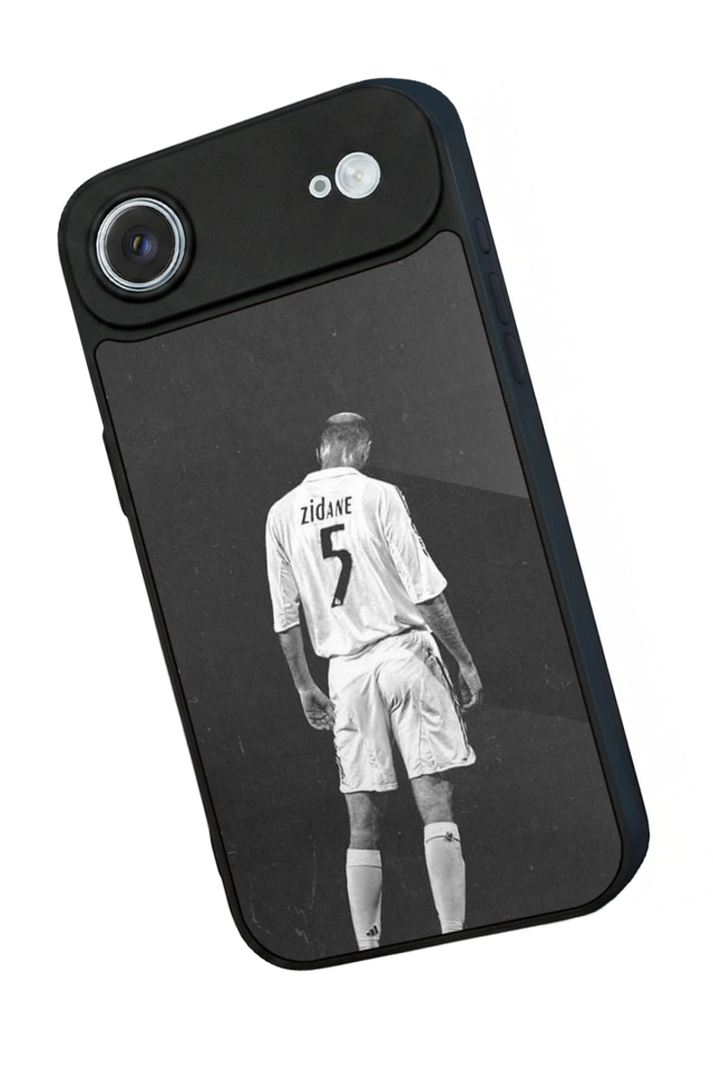 iPhone 17 Air Uyumlu Zidane Tasarımlı Glossy Premium Kılıf