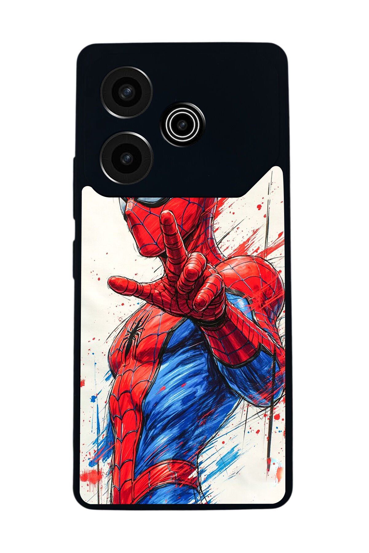 Tecno Pova 6 Uyumlu Spider Man ( Örümcek Adam ) Tasarımlı Glossy Premium Kılıf