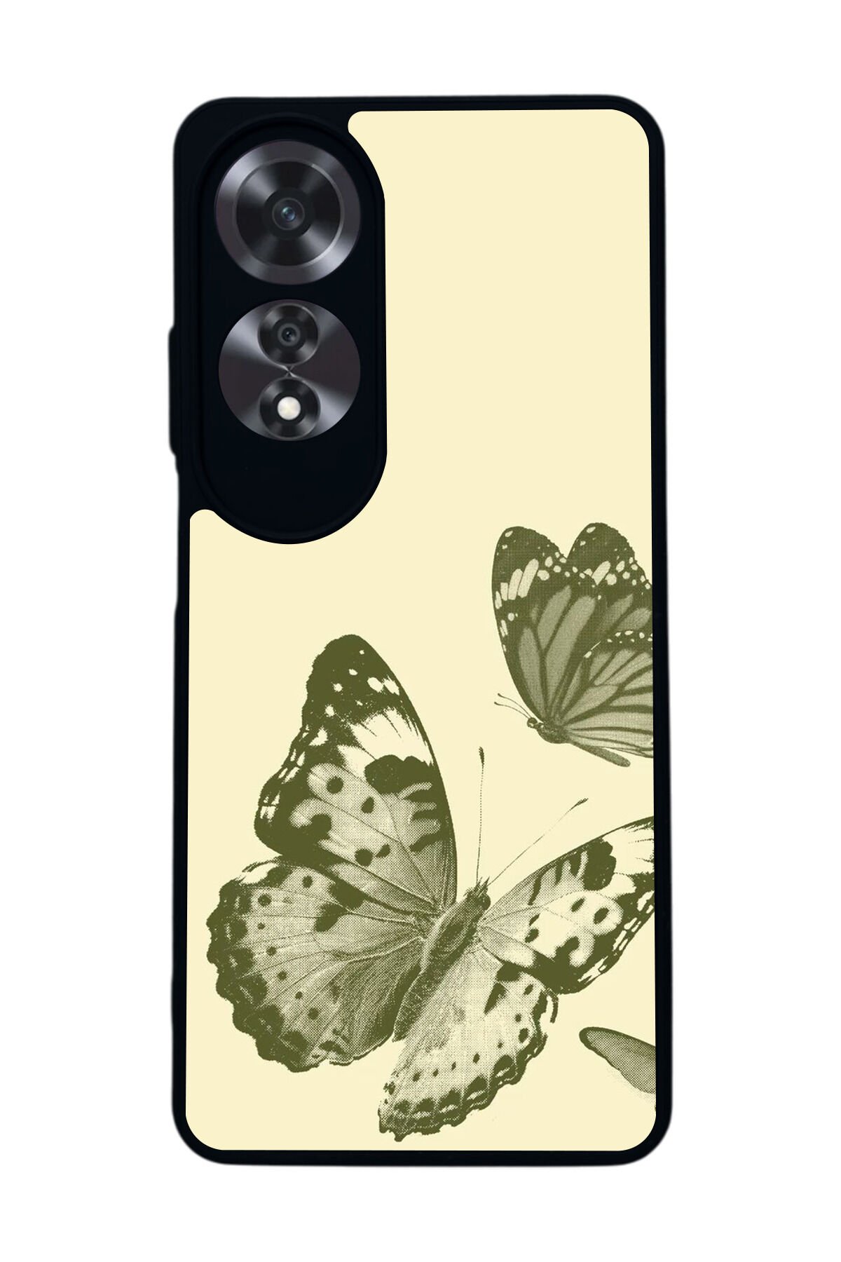 Oppo A60 Mat Siyah uyumlu Kılıf – Yumuşak Silikon, Koruyucu, Şok Emici Kapak