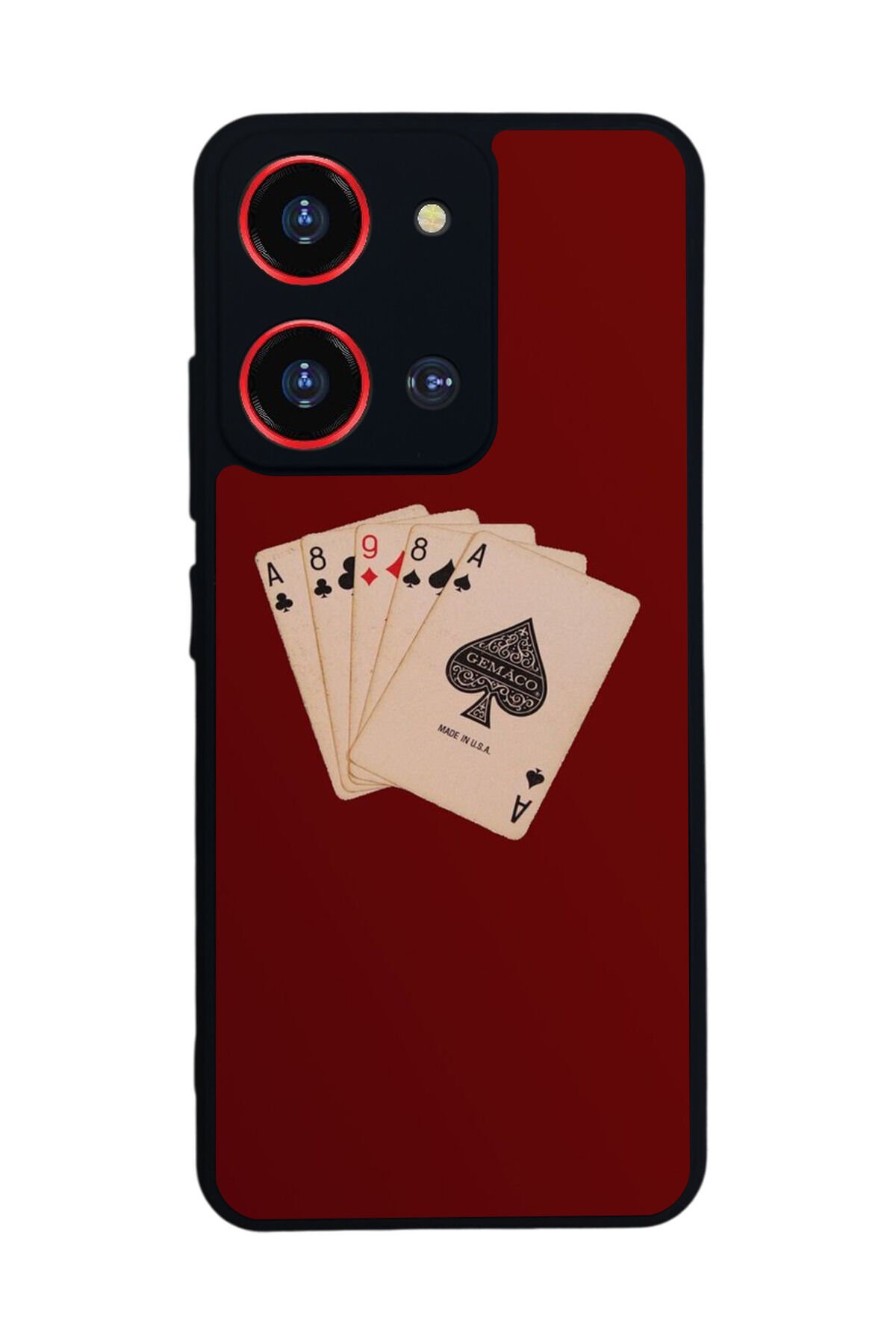 Reeder S19 Max Pro S ZOOM Uyumlu Kart Tasarımlı Glossy Premium Kılıf