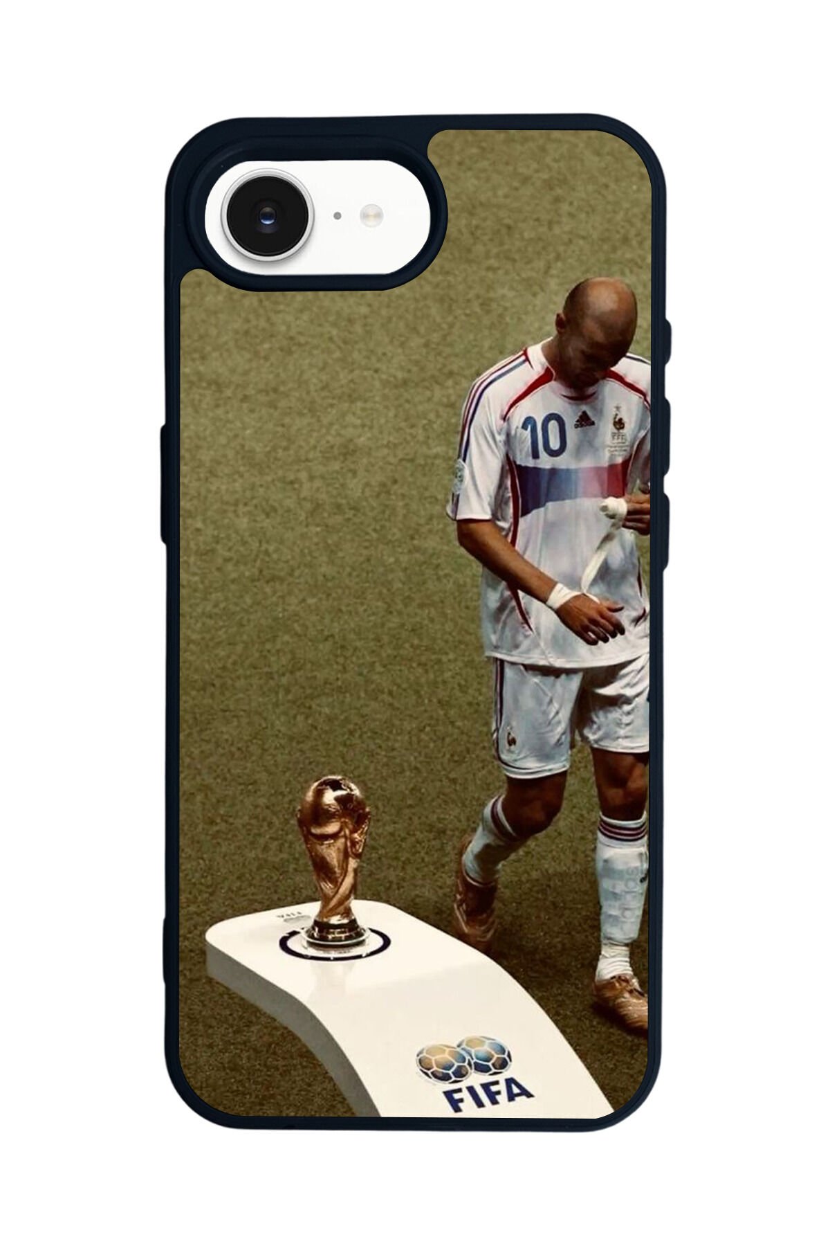 iPhone 16E Uyumlu Zidane Tasarımlı Glossy Premium Kılıf