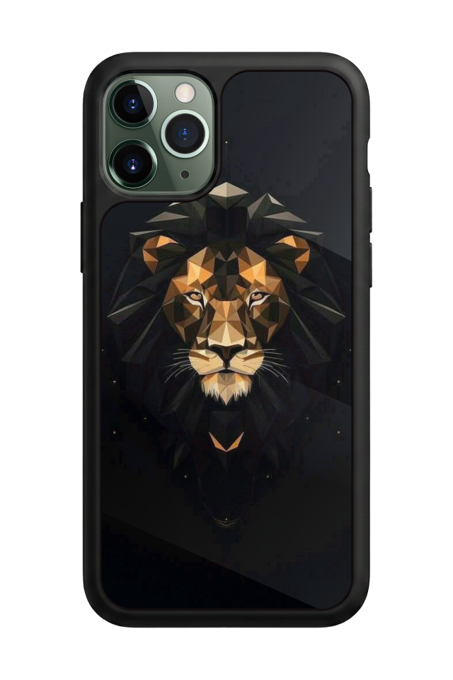 iPhone 11 Pro Uyumlu Aslan Tasarımlı Glossy Premium Kılıf