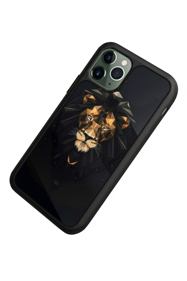 iPhone 11 Pro Uyumlu Aslan Tasarımlı Glossy Premium Kılıf