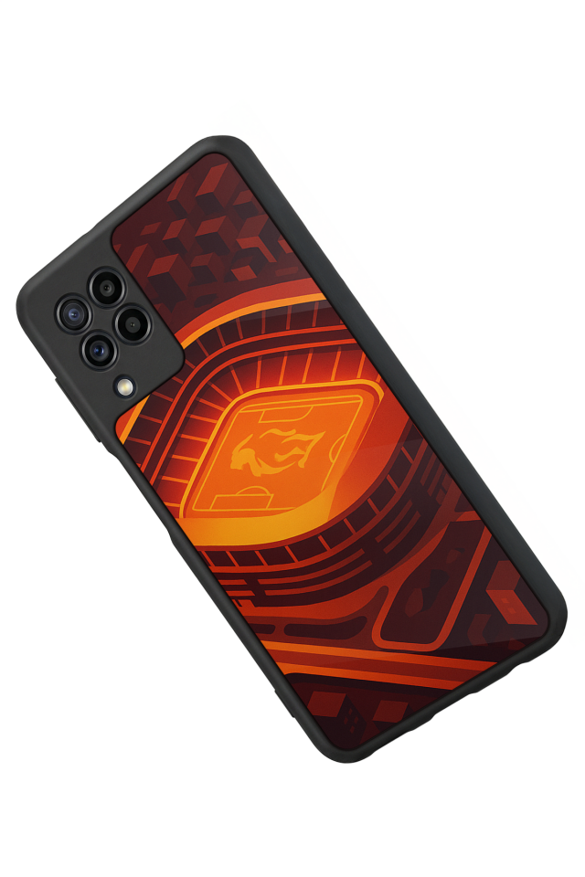Samsung Galaxy M22 Uyumlu Aslan Tasarımlı Glossy Premium Kılıf