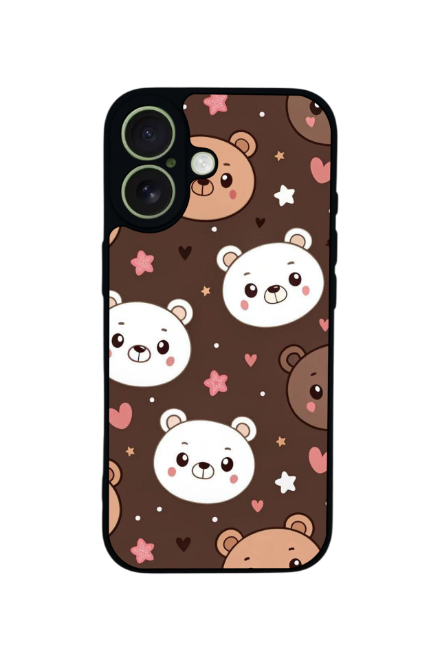 iPhone 17 Uyumlu Ayı Tasarımlı Glossy Premium Kılıf