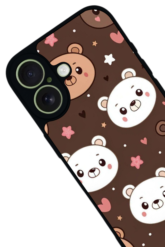 iPhone 17 Uyumlu Ayı Tasarımlı Glossy Premium Kılıf