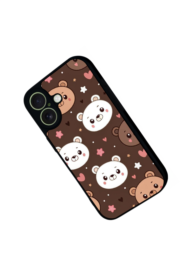 iPhone 17 Uyumlu Ayı Tasarımlı Glossy Premium Kılıf