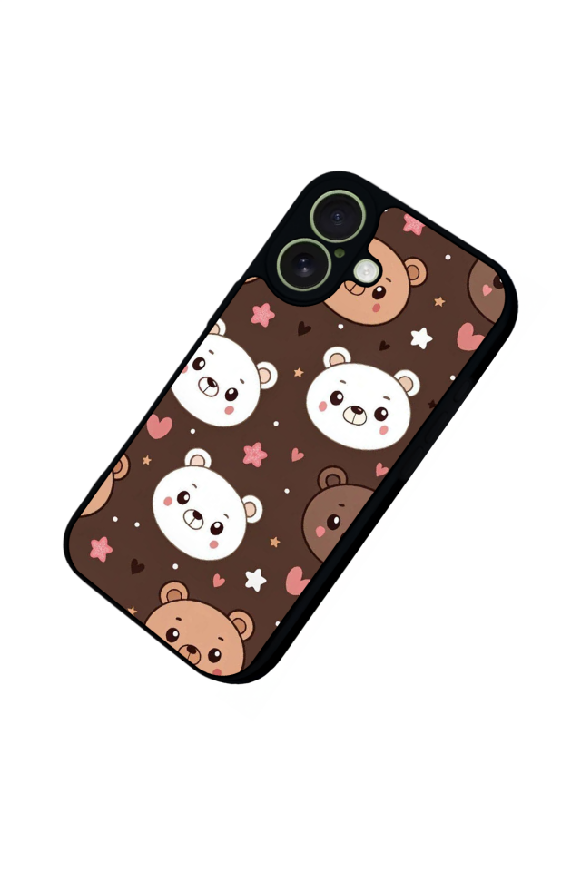 iPhone 17 Uyumlu Ayı Tasarımlı Glossy Premium Kılıf