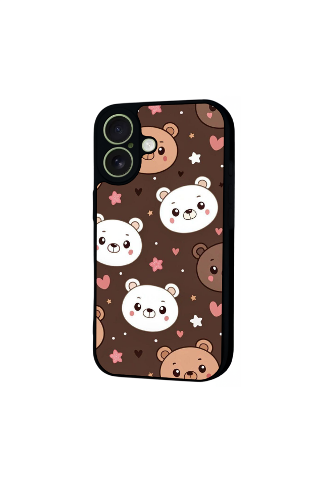 iPhone 17 Uyumlu Ayı Tasarımlı Glossy Premium Kılıf