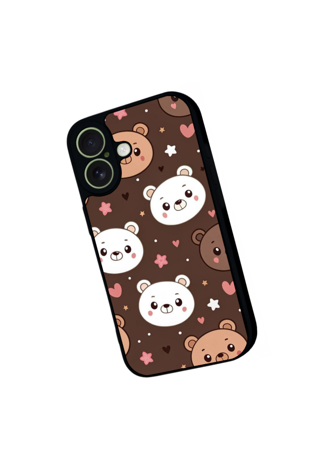 iPhone 17 Uyumlu Ayı Tasarımlı Glossy Premium Kılıf