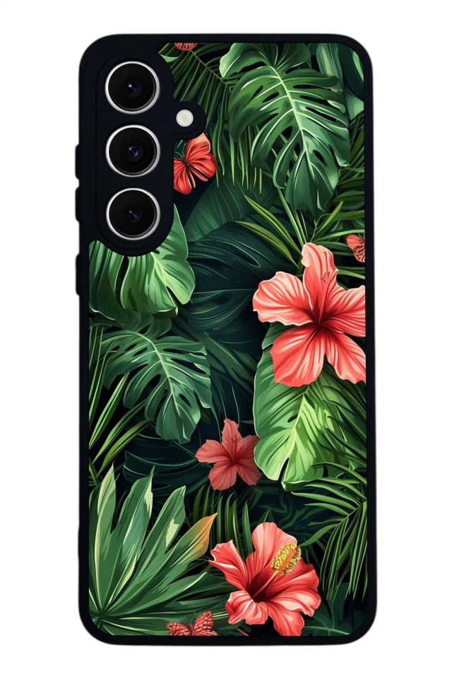 Samsung Galaxy A16 Uyumlu Botanik Tasarımlı Glossy Premium Kılıf