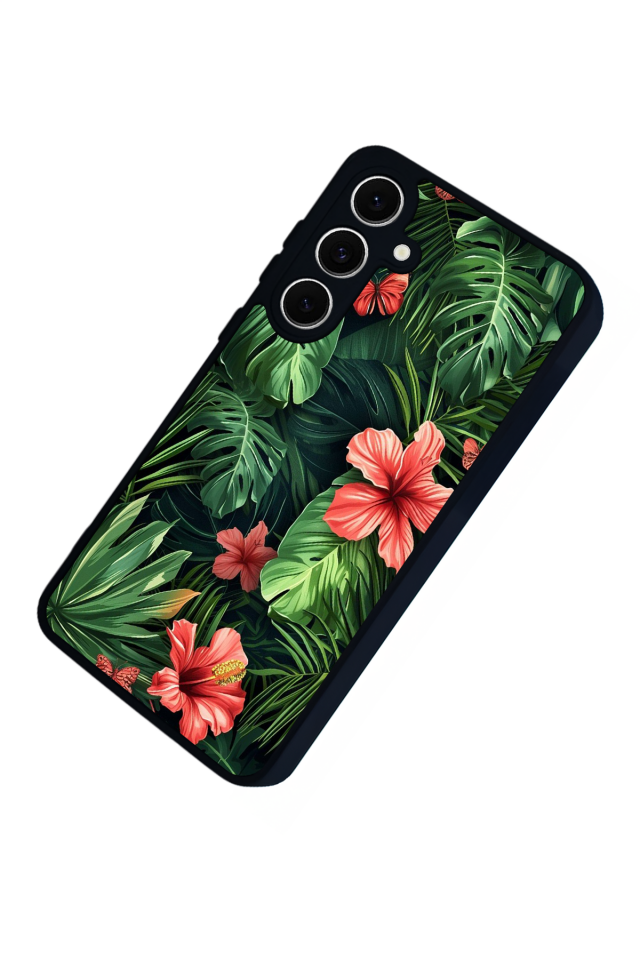 Samsung Galaxy A16 Uyumlu Botanik Tasarımlı Glossy Premium Kılıf