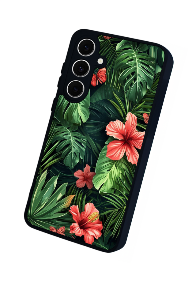 Samsung Galaxy A16 Uyumlu Botanik Tasarımlı Glossy Premium Kılıf